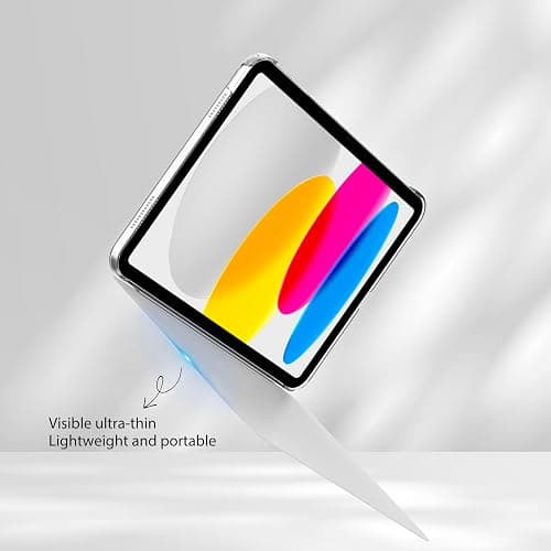 EasyAcc Coque pour iPad A16 11ème 2025 11 Pouces/iPad 10ème Génération 10,9 Pouces 2022, Ultra Fin Étui de Protection Translucide Mat avec Fonction réveil/Sommeil Automatique, Argent thumbnail 5