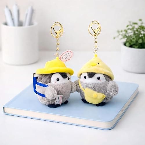 Penguin Plush Keychain, Cute Cosplay Stuffed Animal Keyring for Women, Kawaii Backpack Charms and Purse Decor for Birthday thumbnail 7