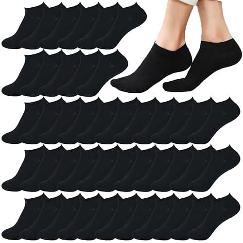 12-30 Pairs Low Cut Ankle Socks for Women No Show Casual Breathable Athletic Socks Bulk for Sport - Image 1