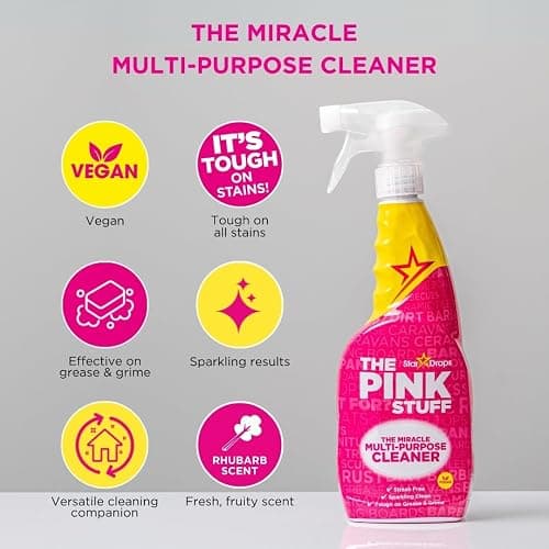 Stardrops The Pink Stuff Miracle Multi-Purpose Cleaner – Removes Grease, Grime, and Stains on Kitchens, Bathrooms, Floors, and More, 25 fl Oz thumbnail 7