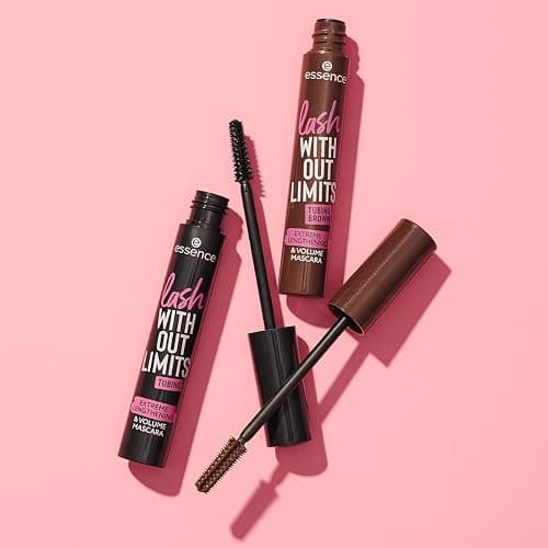 essence Lash Without Limits Extreme Brown Tubing Mascara, Waterproof | (05 | Brown) Lengthening & Volume, Waterproof Tubing Formula, Smudge-proof, Vegan, Cruelty Free, Paraben Free thumbnail 7