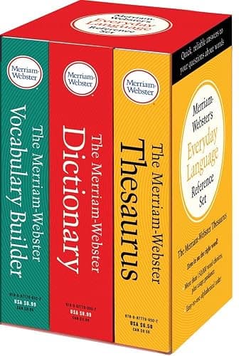 Merriam-Webster’s Everyday Language Reference Set: Includes: The Merriam-Webster Dictionary, The Merriam-Webster Thesaurus, and The Merriam-Webster Vocabulary Builder - Image 1