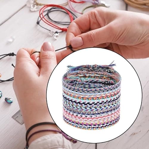 zuylikxy 30PCS Colorful Handmade Braided Friendship Bracelets, Adjustable Woven Wraps for Women and Men, Perfect Matching Accessories for Adults thumbnail 3