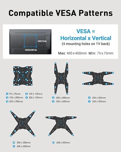 PERLESMITH TV Wall Mount (Fits 27-60" TVs/Single Wood Stud) thumbnail 3
