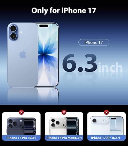 Mkeke for iPhone 17 Privacy Screen Protector 3 Pack, 25° Anti Spy & Auto Installation Privacy Screen Protector 9H+ Hardness Full Edge Coverage Tempered Glass for iPhone 17 6.3 inch 2025 thumbnail 2