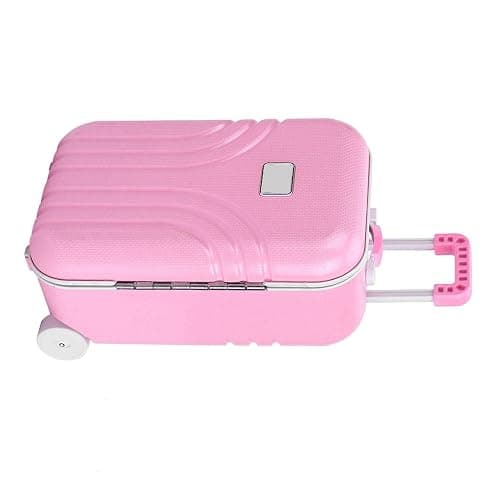 Pongnas Baby Suitcase Play Toy, Cute Mini Travel Suitcase Box Plastic Rolling Mini Luggage Box Play Accessoriespiece 15.5 x 10.5 x 7cm () thumbnail 7