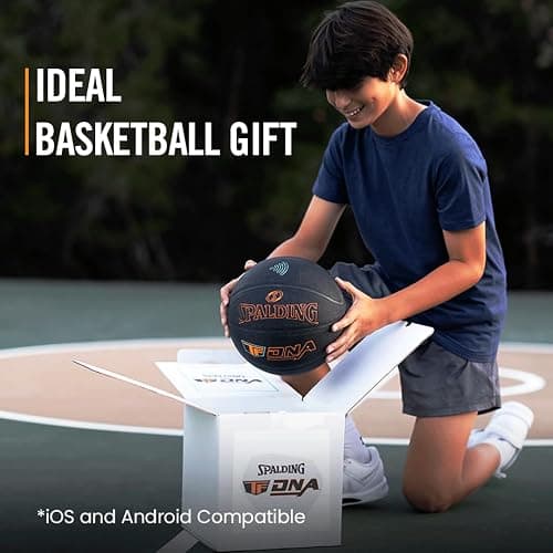 Spalding TF DNA Smart Basketball + 1 Yr App Subscription Bundle I iOS and Android Compatible I All Surface Material thumbnail 4