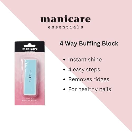 Manicare Nail Buffing Block, 4 Sided Nail File And Buffer For Shaping, Styling, Smoothing And Polishing, Removes Ridges, Instant High Gloss Shine, Easy To Use Manicure Tool For Home Or Salon Use thumbnail 2