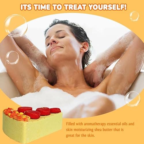 HZEX Pizza Bath Bombs Set of 8 Slices – Large Fizzies for Relaxing Bubble Bath, Handmade Spa Gift for Women, Men & Kids – Fun Pizza-Shaped Aromatherapy Bath Bomb Gift Set thumbnail 6
