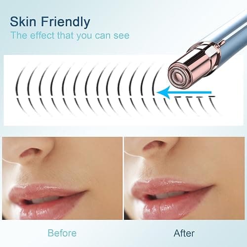 Facial Hair Removal for Women, Electric Painless Facial Hair Remover for Face, Lip, Chin with USB Rechargeable thumbnail 2