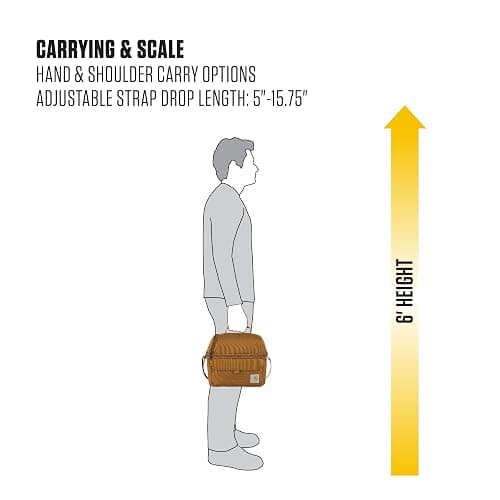 Carhartt 12 Can Two Compartment Lunch Box | Durable, Fully-Insulated Lunch Bag for Women & Men, Large Lunchbox (Carhartt Brown) thumbnail 7