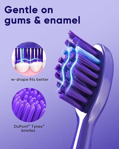 MySmile DY156 Electric Toothbrush for Adults, Rechargeable Sonic Battery Toothbrush Portable with 3 Brush Heads, 2 Mins 5 Modes Smart Timer, 45000VPM, One Charge for 60 Days thumbnail 6