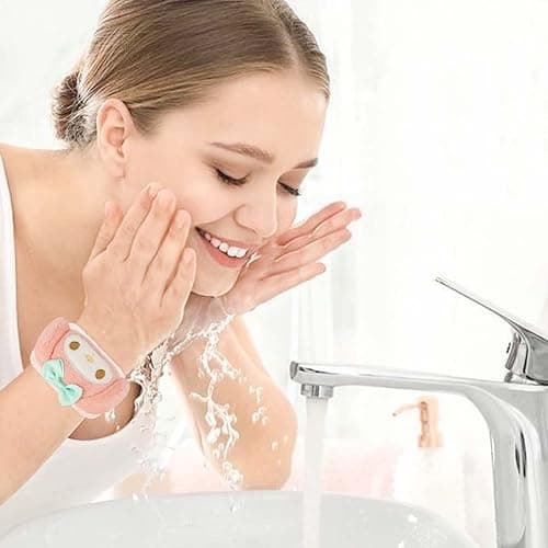 Kawaii Spa Headband and Wristband Set for Face Washing, Cute Soft Skincare Headbands for Women Girls, Fluffy Makeup Headband for Washing Face, Bath, Shower, Beauty thumbnail 4