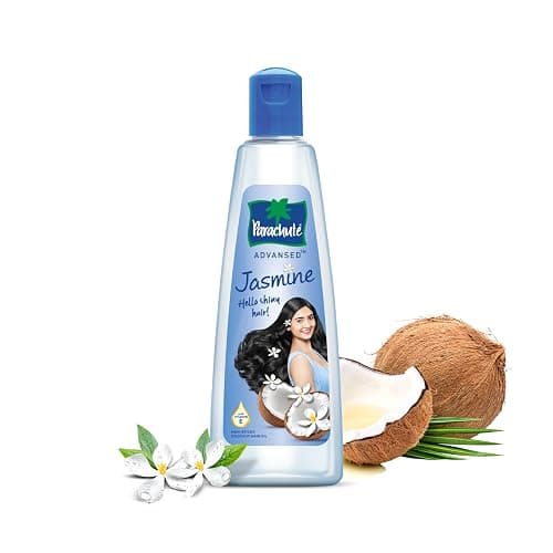 Parachute Advansed Jasmine Enriched Coconut Hair Oil with Vitamin-E | For Scalp Nourishment| Stronger, Softer, Silkier Hair | Indian Hair Oil | All Hair Types| 10.1 Fl.oz - Image 1
