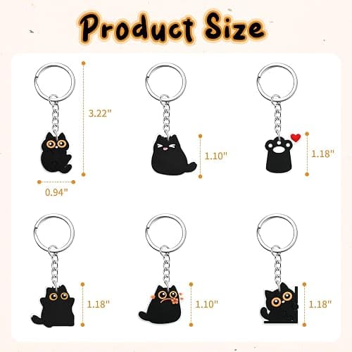 Ibuclein Keychains Bulk DIY Cute Keychain Charms Backpack Charms for Girls Backpack Keychains PVC Key Ring Party gifts thumbnail 7