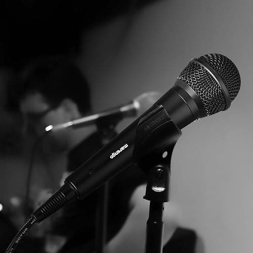 Marengo Handheld Wired Microphone, Cardioid Dynamic Vocal Mic with 13ft Cable and ON/Off Switch, Ideally Suited for Speakers, Karaoke Singing Machine, Amp, Mixer thumbnail 7