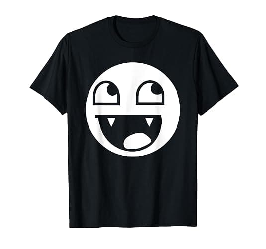 Epic Face Vampire Y2K Streetwear, Emo T-Shirt - Men - Burgundy - 3X-Large - Image 1