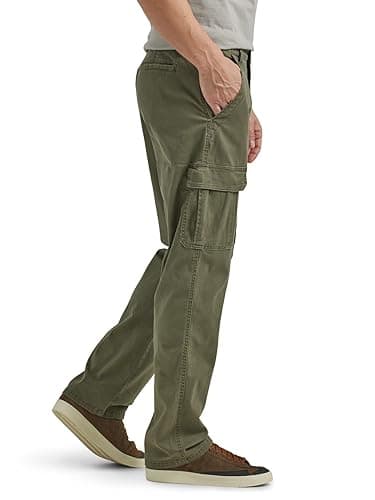 Wrangler Authentics Mens Relaxed Fit Stretch Cargo Pant thumbnail 5