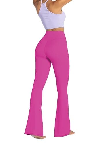 Sunzel Womens Flare Leggings No Front Seam Flare Yoga Pants with Tummy Control Crossover High Waist - 28" / 30" / 32" / 34" thumbnail 8