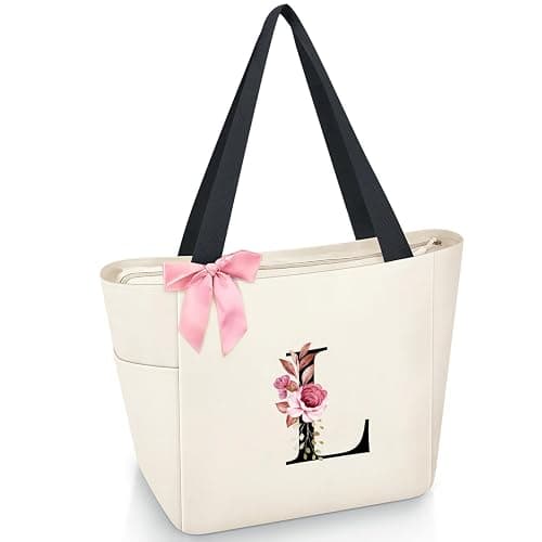 Vavabox Handtasche Damen A-Z Reißverschluss Schultertasche, Geschenke für Damen,Bräute und Brautjungfern,Arbeit,Reisen,Einkaufen,Schule - Image 1