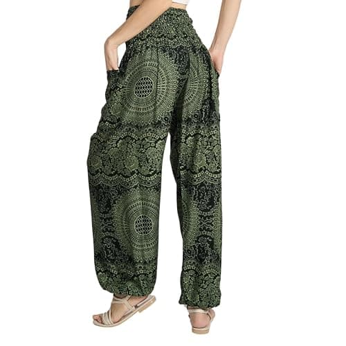 Tranquil Threads High-Waisted Boho Harem Yoga Pants for Women thumbnail 5