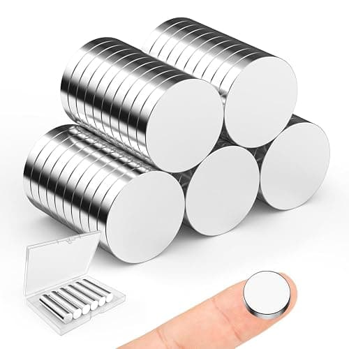Magnets for Miniatures, Caturledas 50 Pack 20x3 mm Small Round Magnetic Rare Earth Neodymium Magnet for Home Kitchen Office School - Image 1