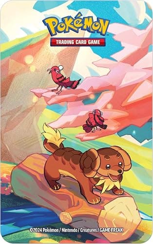 Pokémon TCG: Vibrant Paldea Mini Tin – Dachsbun & Oricorio (2 Booster Packs, 1 Sticker Sheet) thumbnail 6