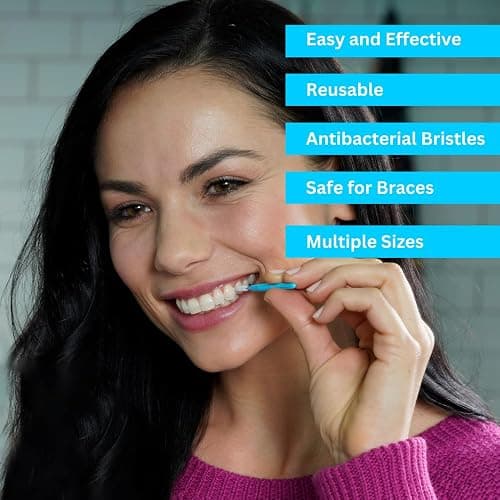 Piksters Interdental Brush Extra Tight Gaps 40 Pack Pink Size 00 thumbnail 4