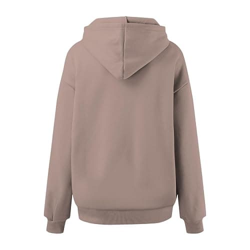 XINGJIAARTS Mockneck Sweatshirt Women Long Sleeve Fleece Top Pullover Hoodies For Women Sweater Shirts With Side Pockets New thumbnail 5