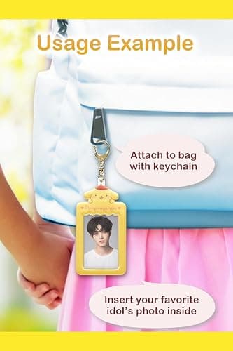 SanrioOriginal Card Holder Keychain (Japan Import) - Includes Cherry Blossom Message Card ([NEW] Pompompurin) thumbnail 4