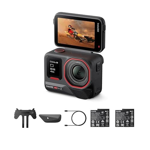 Insta360 Ace Pro 2 Dual Battery Bundle - 8K Waterproof Action Camera Co-Engineered with Leica, 1/1.3" Sensor, Dual AI Chip, Leading Low Light, Superior Audio - Image 1