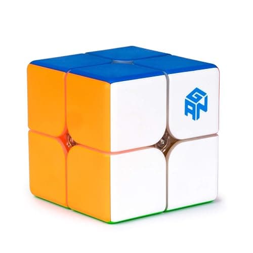 GAN 249 V2, 2x2 Speed Cube Gans Mini Cube Puzzle Toy 2x2x2 Magic Cube 49mm (Stickerless) - Image 1