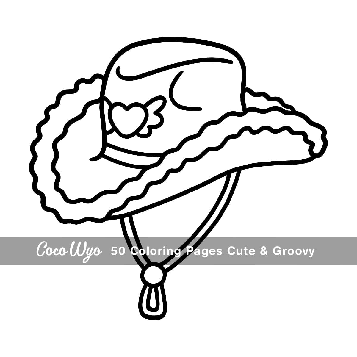 Cute & Groovy: Coloring Book for Adults and Kids, Bold and Easy, Simple and Big Designs for Relaxation Featuring Lovely Things thumbnail 4