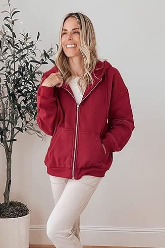 PRETTYGARDEN Women's 2025 Zip Up Y2K Hoodies Casual Long Sleeve Sweatshirts Fall Spring Track Jackets with Pockets thumbnail 8