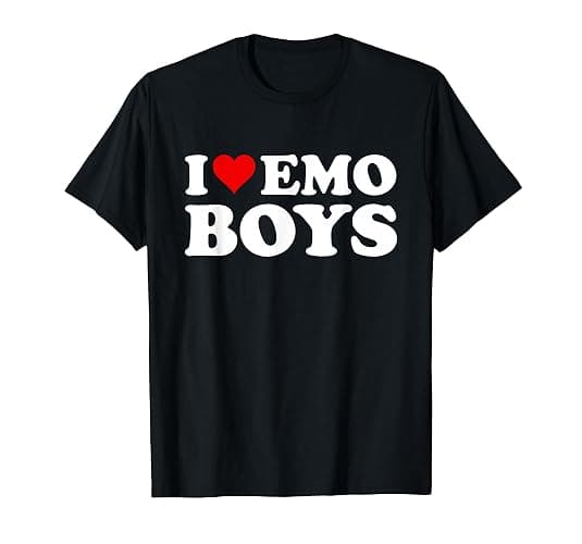 I Love Emo Boys T-Shirt - Image 1