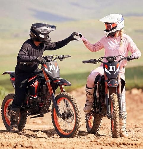 QRONGE X1 Spark Electric Dirt Bike, Electric-Bike with 60V 28.8Ah Battery, 4500 Peak Motor, 50MPH, Electric Motorcycle for Mountain Off-Road Adults Teens(M) thumbnail 8