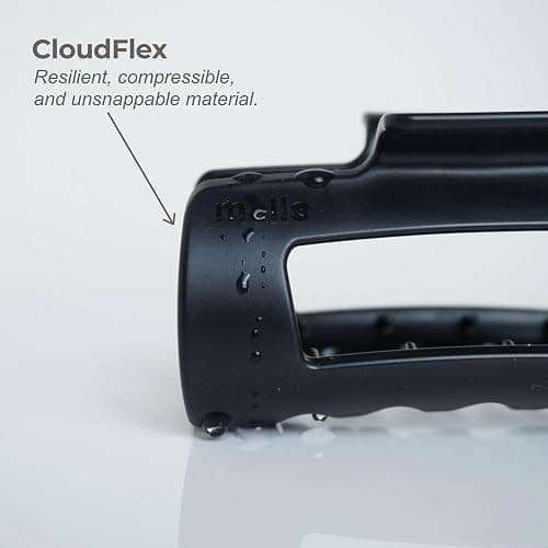The Original Mello Hair Claw Clip Squishy Claw Clip Made in Korea Patent Pending 30021976 (Black, Medium) thumbnail 2
