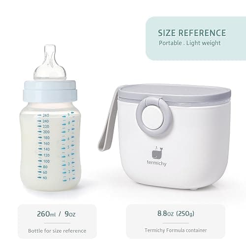 Termichy Baby Formula Dispenser, Portable Formula Dispenser Container with Scoop and Carry Handle for Travel Outdoor Activities for Baby Infant, 500ml thumbnail 7