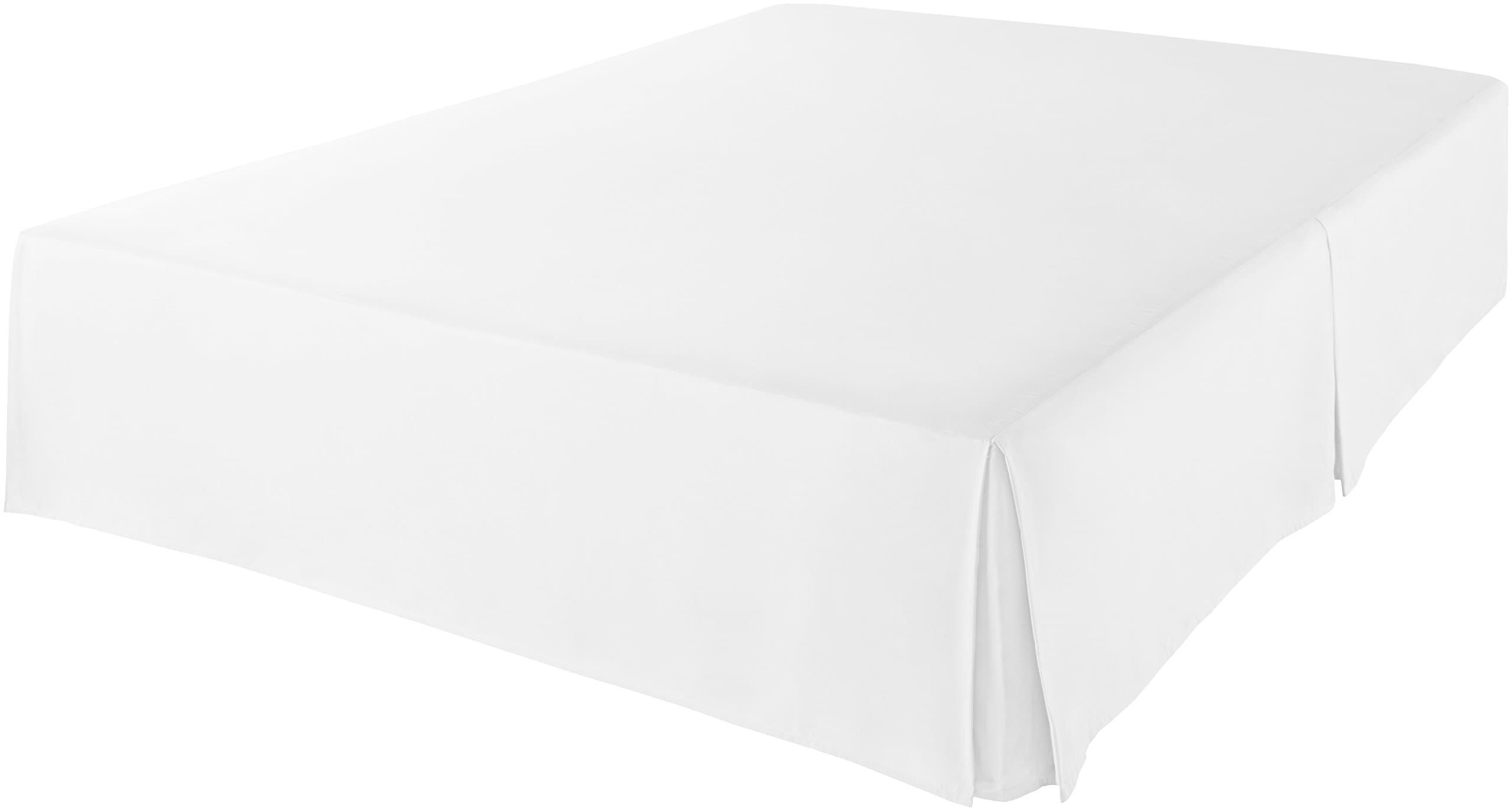 Amazon Basics Lightweight Pleated Bed Skirt - Twin, Bright White - Twin - Bright White - Skirt thumbnail 3