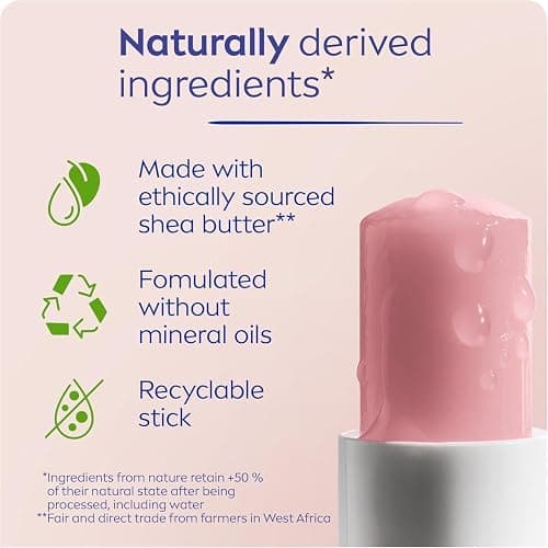 NIVEA Pearly Shine Lip Balm | Pearly Pink Shimmer Tinted Lip Care, 24H Hydration | 2x4.8g Tubes thumbnail 7