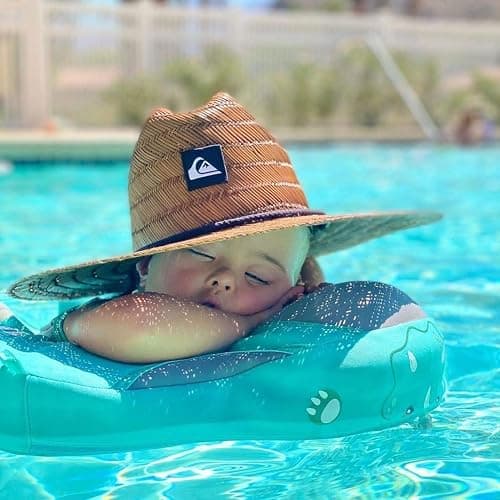 Mambobaby Float with Canopy Size Improved Non Inflatable Infant Baby Pool Float Smart Mambo Float Swim Trainer Baby Swim Float Mambo Baby Float Solid Air Free Water Waist Swimming Ring thumbnail 7
