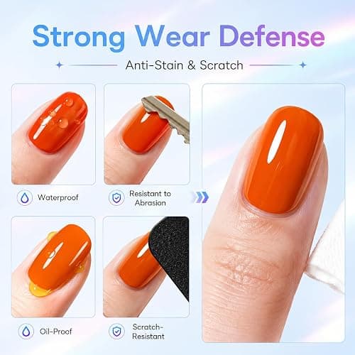 modelones Gel Top Coat, 15ml No Wipe Gel Nail Polish High Gloss Top Coat Shiny Long Lasting Clear Top for Acrylic Nails, Need U V/LED Lamp for Home DIY Gift Manicure Salon thumbnail 8