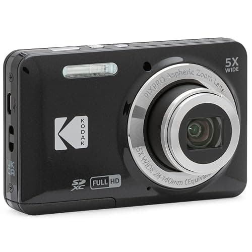 Kodak FZ55BK PIXPRO FZ55 Digital Camera Black Bundle with Lexar 64GB High-Performance 800x UHS-I SDHC Memory Card Blue Series thumbnail 2