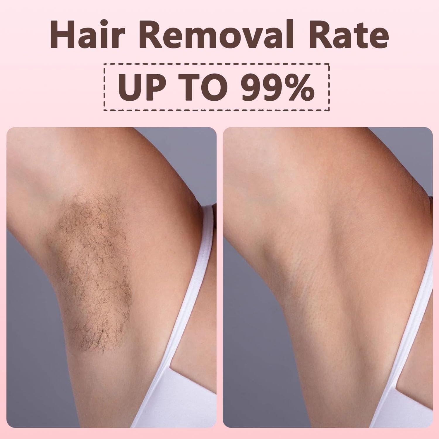 Roll on Wax Kit, Roller Wax Kit for Coarse/Fine Hair Removal for Women, Quick and Skin-Friendly Beginners Waxing Roller with 3 Pcs 100g Roll Cartridge, 100 Non-Woven Strips & 10 After Wipes (F8_Pink) thumbnail 4