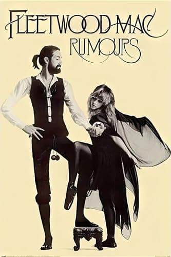 The Biggest 1980's Music Bands & Artists - Fleetwood Mac - Music Poster (Rumours 1977 - Album Cover) (Size: 24" x 36") - Image 1