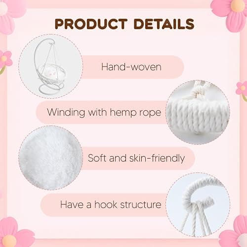 17Cm Doll Chair seat - Compatible with Labubu Doll Handmade Doll Furniture Accessories Chairs thumbnail 3