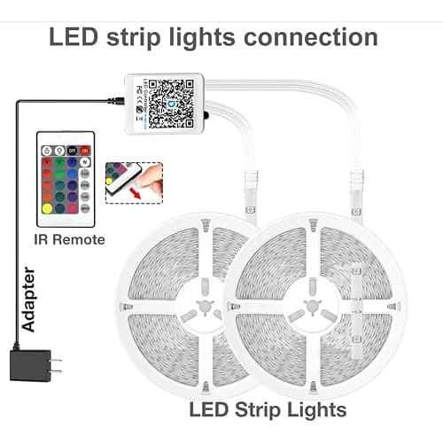 DAYBETTER Smart RGB Led Strip Lights, 150ft Led Lights for Bedroom with App Control, Multicolor Changing Led Light Strips Apply for Home Decor, Living Room, Kitchen, Home Party Decoration thumbnail 7