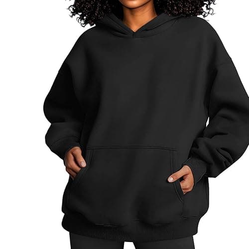 Bocianelli Womens Oversized Hoodies Satin lined Hoodies Oversized Sweatshirt Fall Sweaters Casual Y2K Jacket Clothes - Image 1