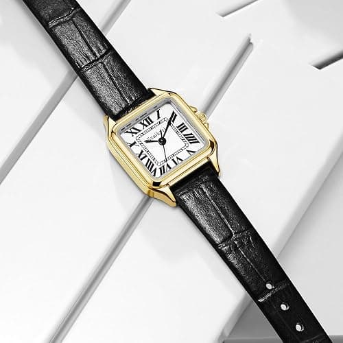 Szaikyri Classic Square Watches for Women with Roman Numerals Ladies Casual Dress Watch thumbnail 7