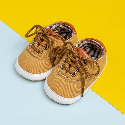 Morbido Infant Baby Boys Girls Canvas Sneaker Toddler Slip On Anti Skid Newborn First Walkers Candy Shoes for 0-18 Months thumbnail 6